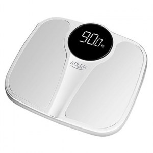 Adler | Bathroom Scale | AD 8172w | Maximum weight (capacity) 180 kg | Accuracy 100 g | Body Mass Index (BMI) measuring | White